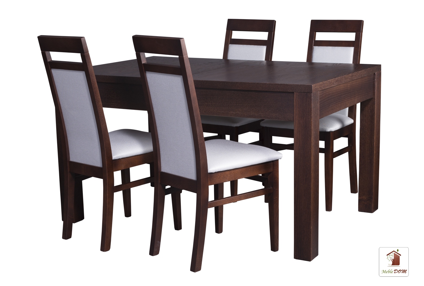 Prostokątny stół rozkładany Strong z krzesłami Laguna